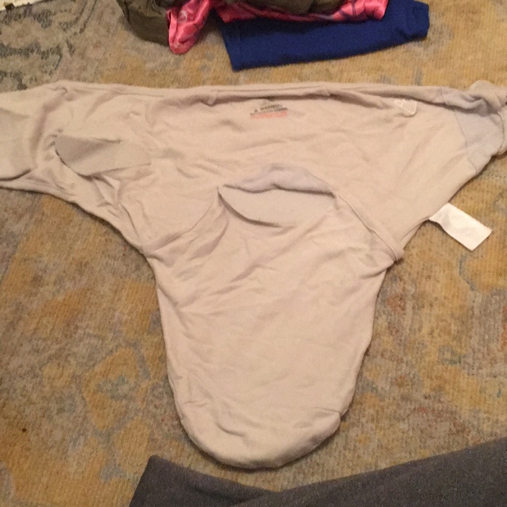 A grey swaddle